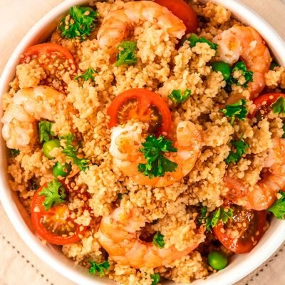 Wok-Couscous-Crevettes